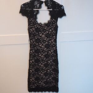 Elegant Black Lace Dress